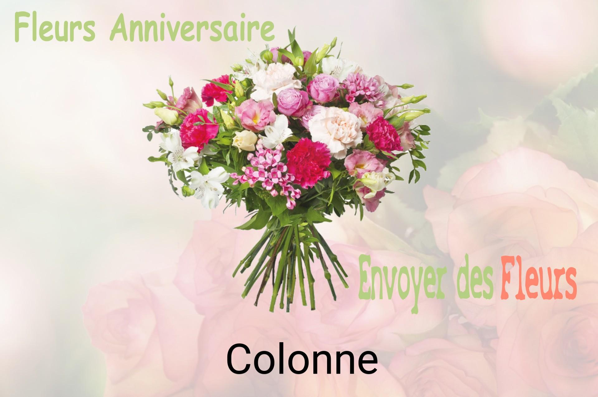Bouquet de fleurs d’anniversaire livré à Colonne