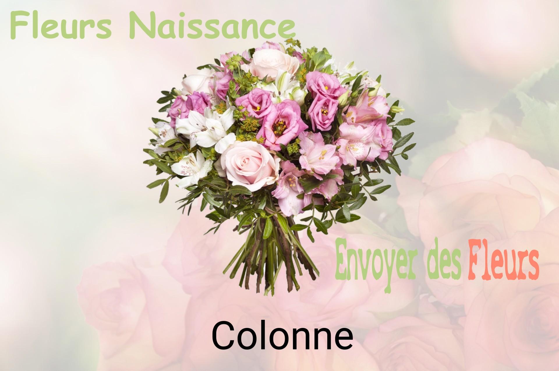 Bouquet de fleurs de naissance livré à Colonne